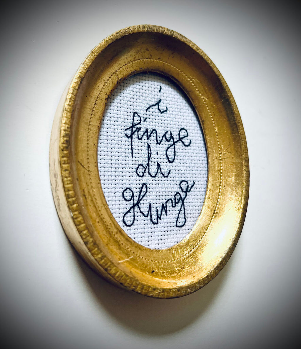 «I finge di glunge»