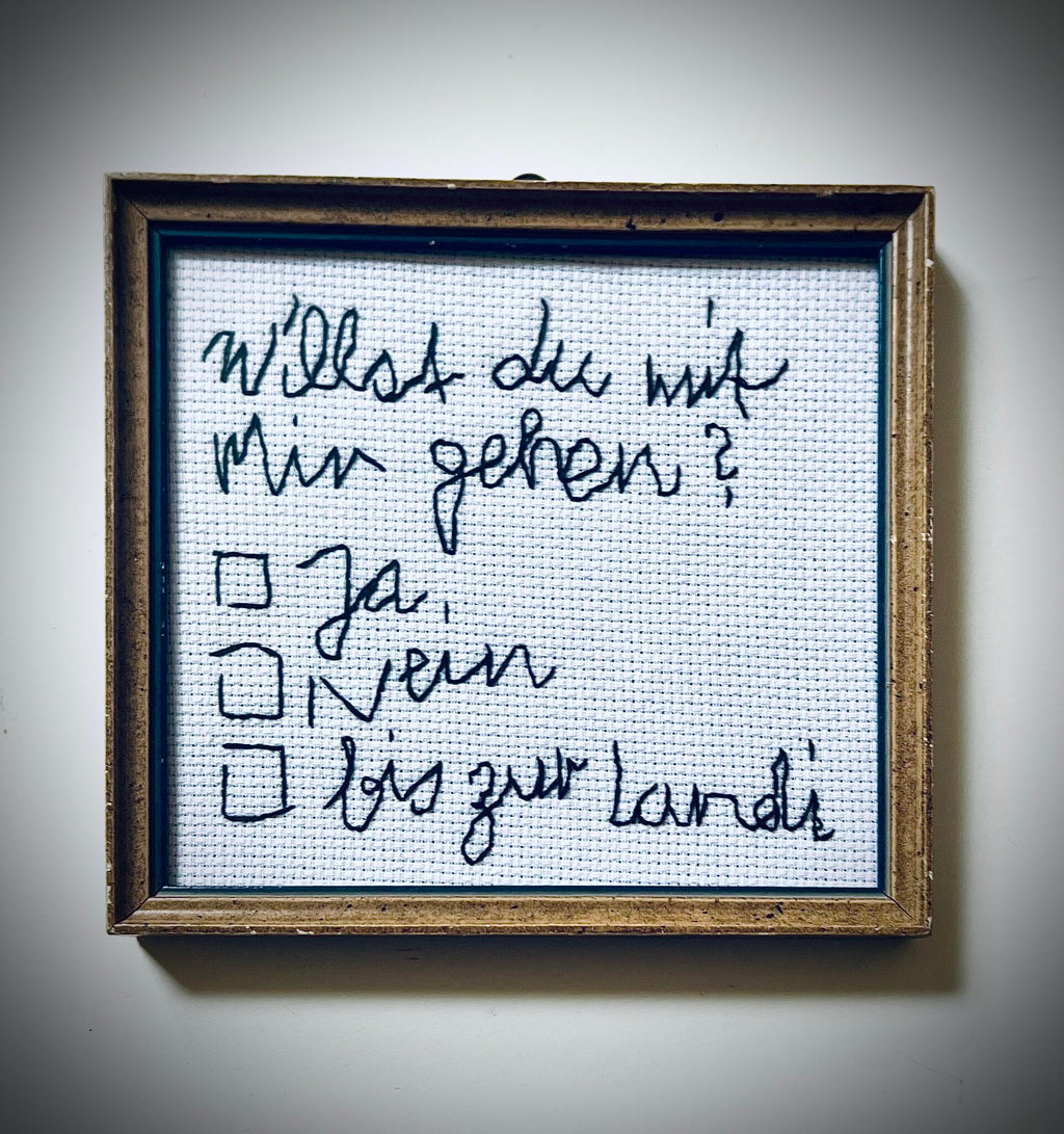 «Willst du mit mir gehen?»