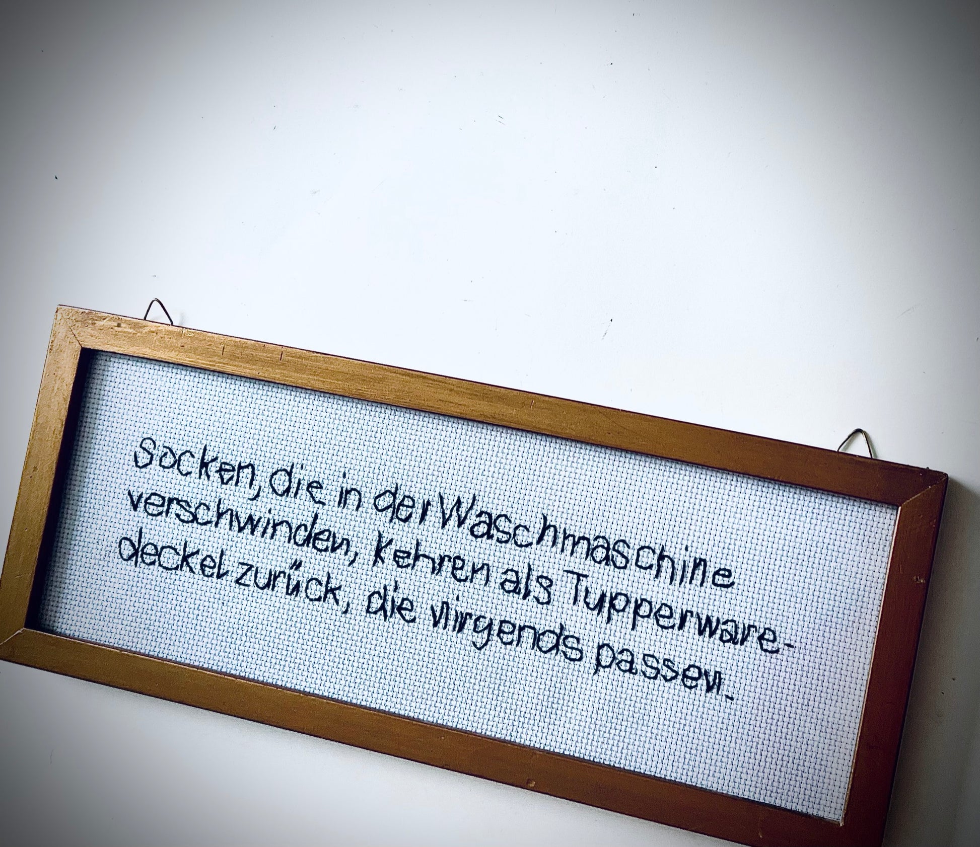 «Socken/Tupperwaredeckel»