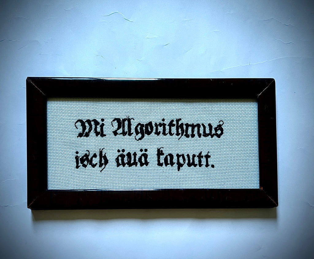 «Mi Algorithmus isch äuä kaputt»